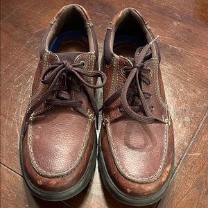 Men's  Clark's Classic Brown Leather Shoes